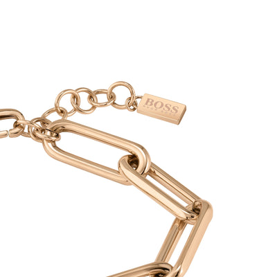 BOSS Rose Gold Plated Tessa Bracelet