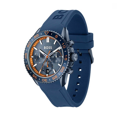 BOSS Runner 43 mm Blue Quartz Men's Watch