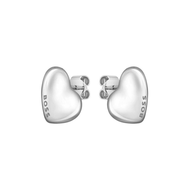 BOSS Stainless Steel Honey Heart Earrings