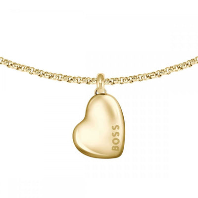 BOSS Stainless Steel Honey Heart Bracelet