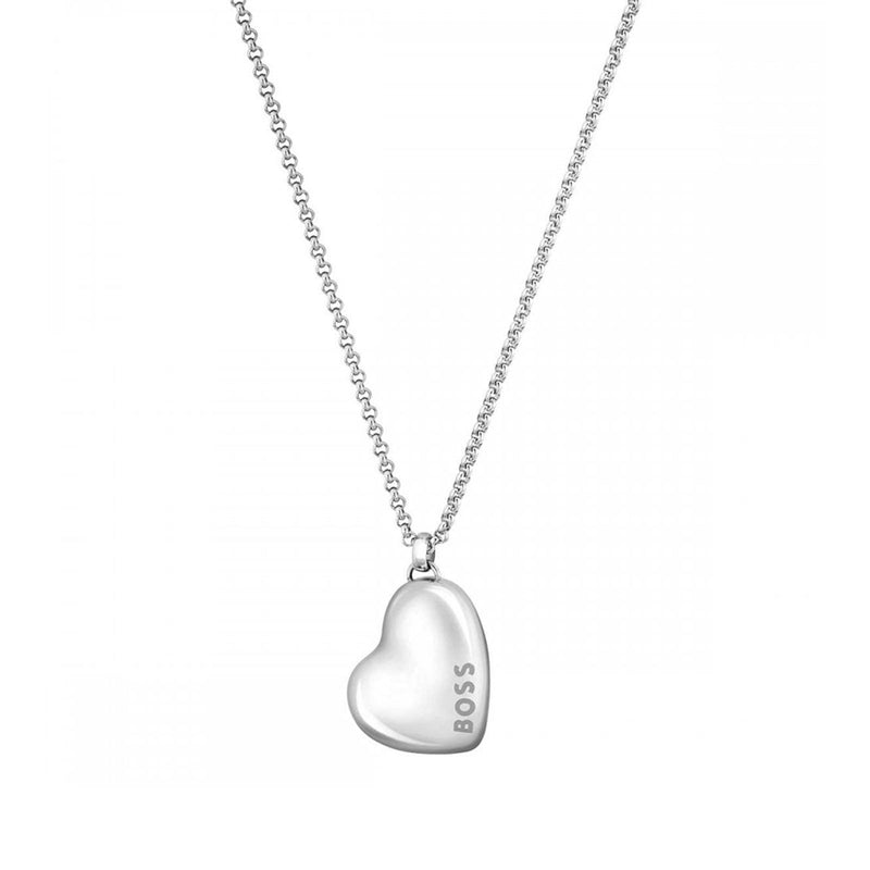 BOSS Stainless Steel Honey Heart Pendant Necklace
