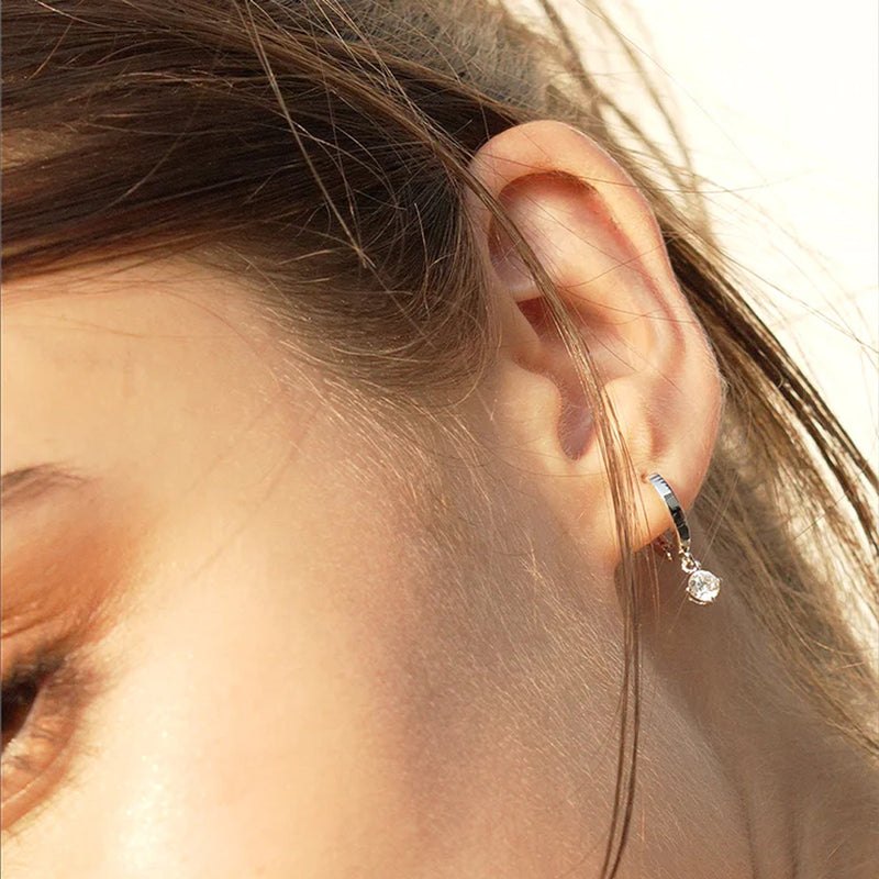 CARAT* London Tilda Hoop Earrings Silver