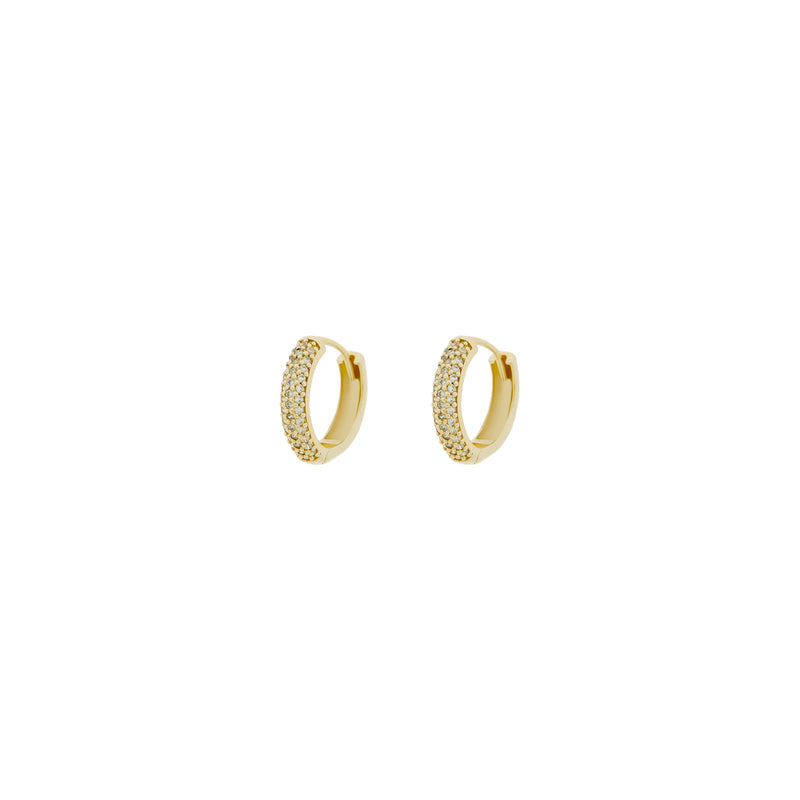 CARAT* London Dana Hoop Earrings Gold Vermeil