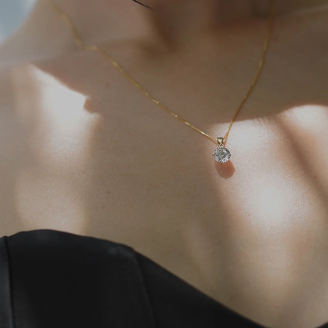 CARAT* London 9K White Gold Cora Necklace