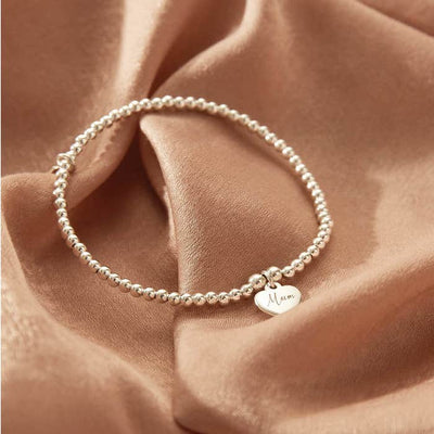 ChloBo Sterling Silver Cute Charm Heart Bracelet