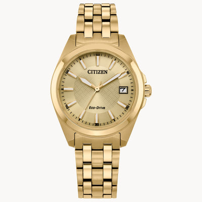 Citizen Peyten 33mm Gold Eco-Drive Ladies Watch