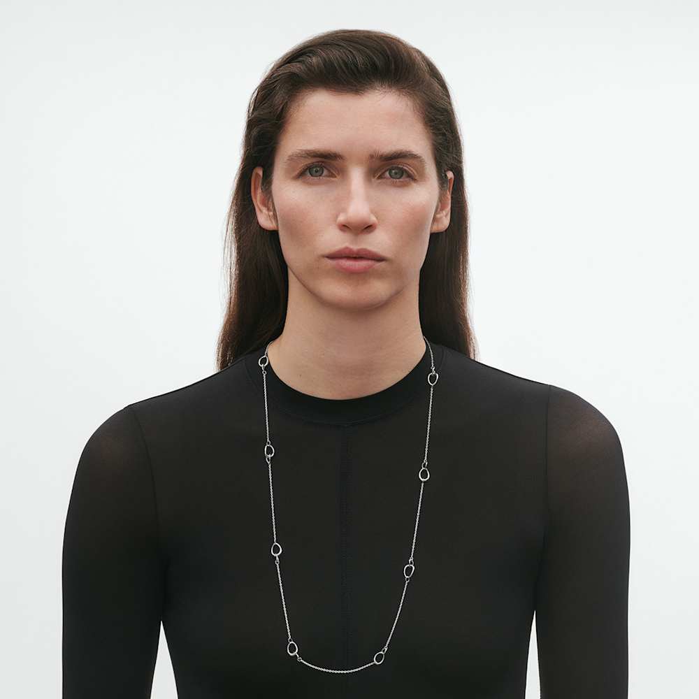 Georg Jensen Sterling Silver Offspring Sautoir Necklace