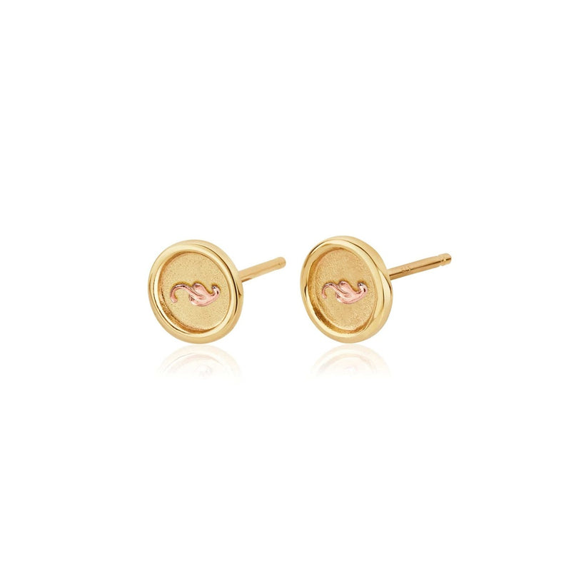 Clogau 9ct Yellow Gold Tree Of Life Stud Earrings