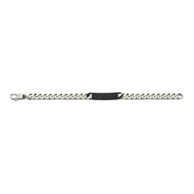 Gucci Sterling Silver Tag Bracelet