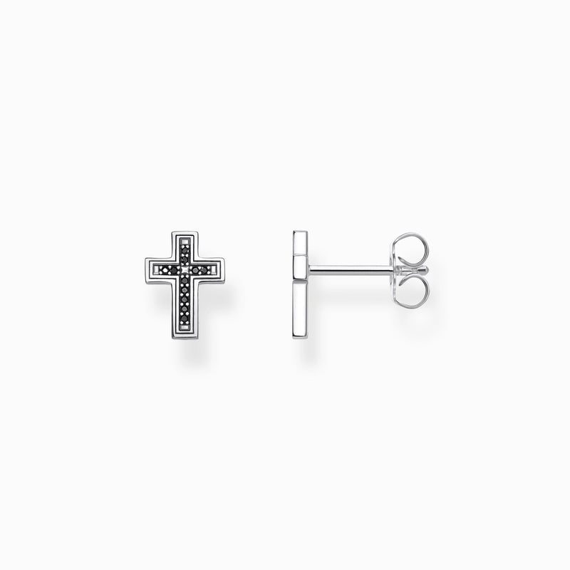 Thomas Sabo Ear Studs Cross Black