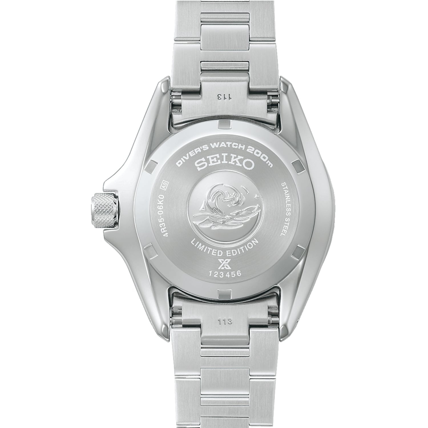Seiko Men’s 145th Anniversary Prospex Diver’s Watch “Samurai” Mechanical Limited Edition in Silvertone