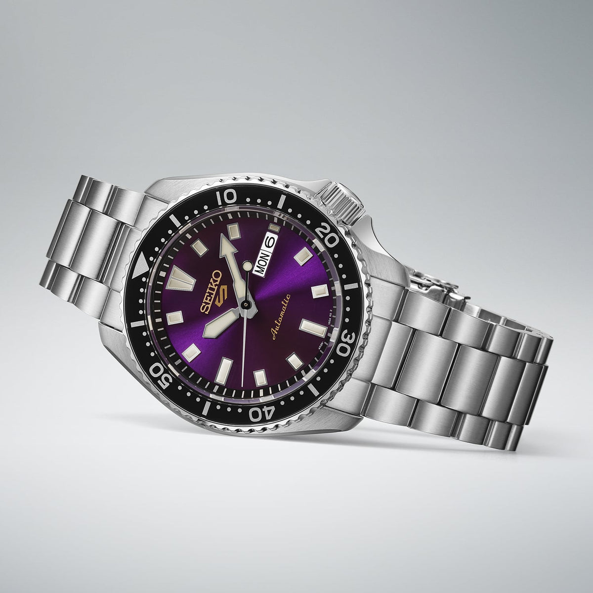 Seiko 145th Anniversary 5 Sports SKX Limited Edition Watch in Edo Purple
