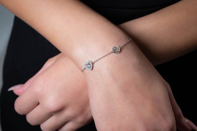 Georgini Sterling Silver Signature Sealed With A Kiss Bracelet
