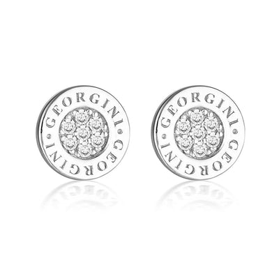 Georgini 925 Sterling Silver Reflection Signature Stud Earring