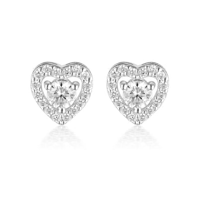 Georgini Sterling Silver Signature Sealed with A Kiss Earrings