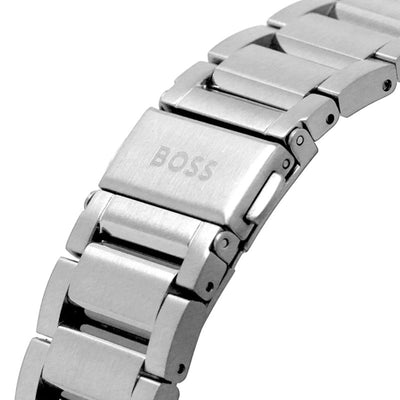 BOSS Centre Court 44mm Black Silver Quartz Men's Watch 1514023 - Steffans Jewellers