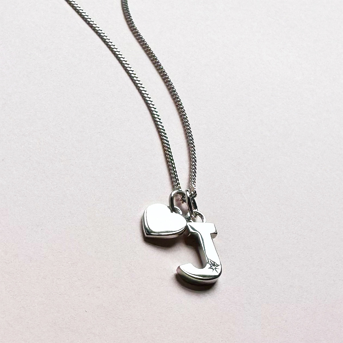 Steff Silver & Diamond Initial Charms