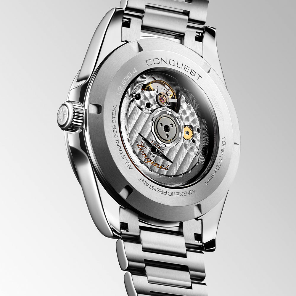 Longines Conquest 2023 41mm Silver Automatic Men's Watch