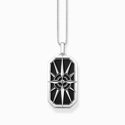 Thomas Sabo Pendant Compass Star Black