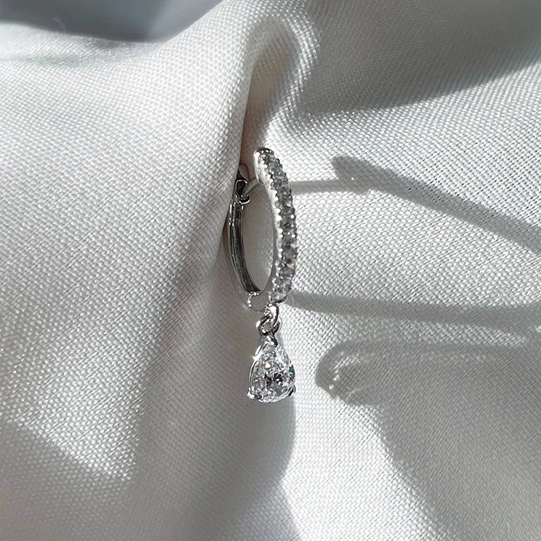 CARAT* London Leni Hoop 18K White Gold Vermeil