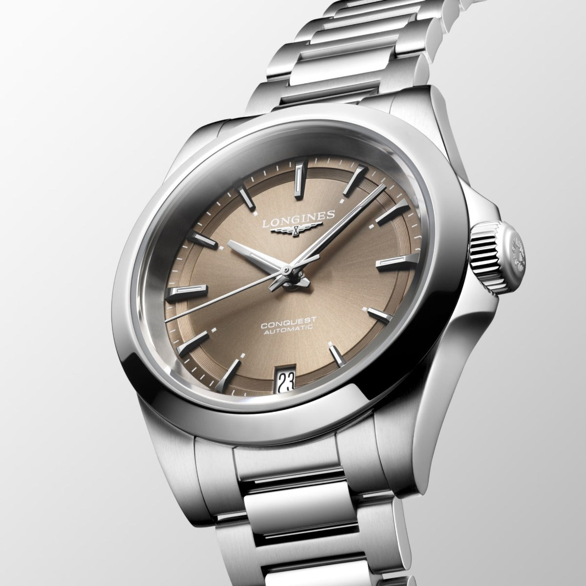 Longines Conquest 34mm Brown Automatic Men's Watch