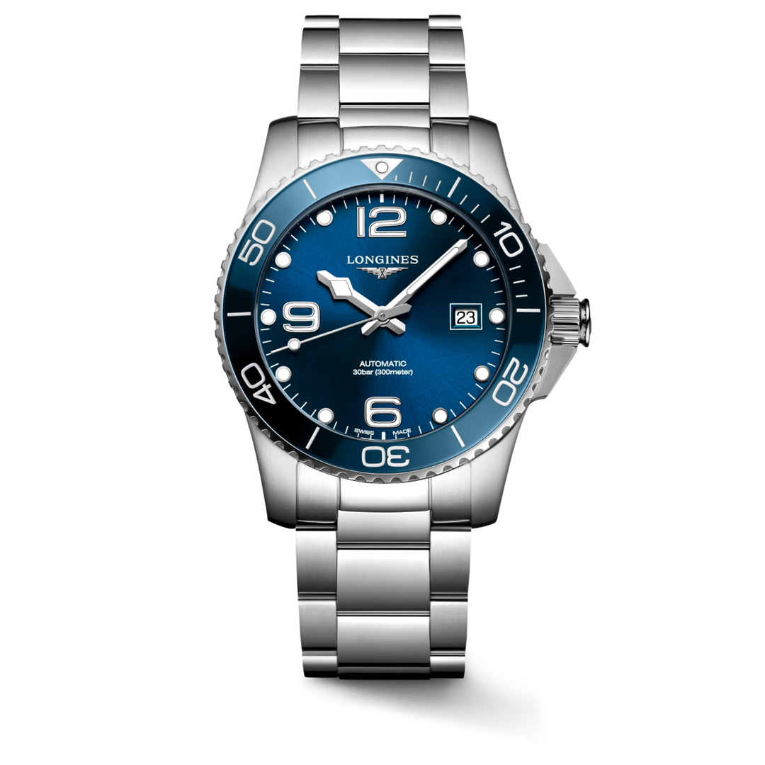 Longines HydroConquest 41mm Sunray Blue Automatic Men s Watch Steffans Jewellers