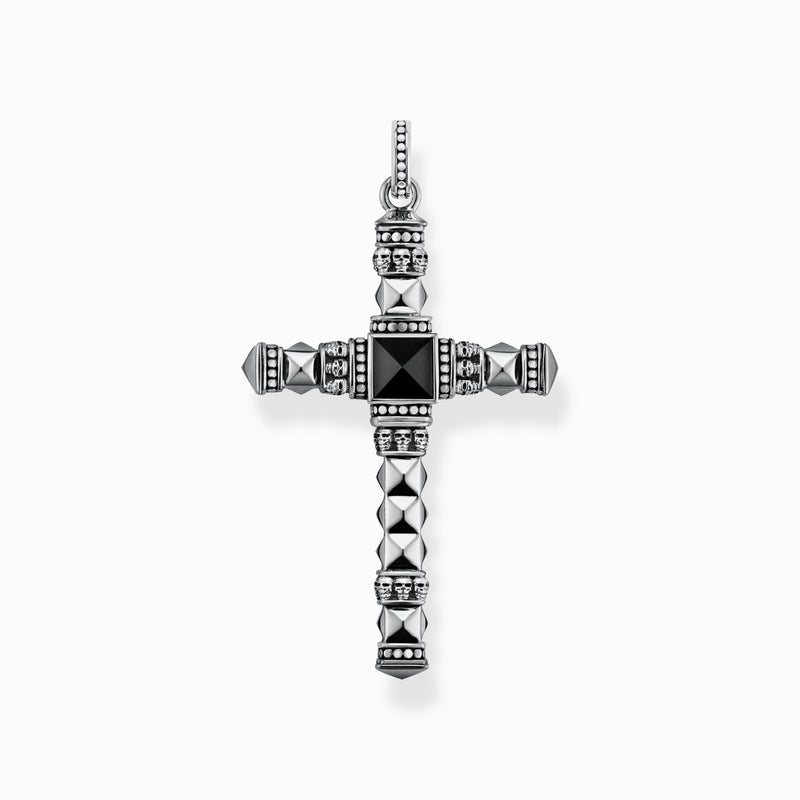 Thomas Sabo Pendant Black Ethno Cross Medium