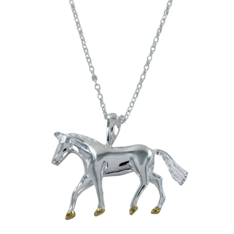 Sterling Silver Equestrian Necklace