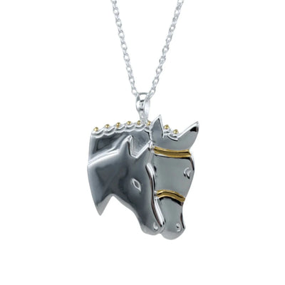 Sterling Silver Equestrian Necklace