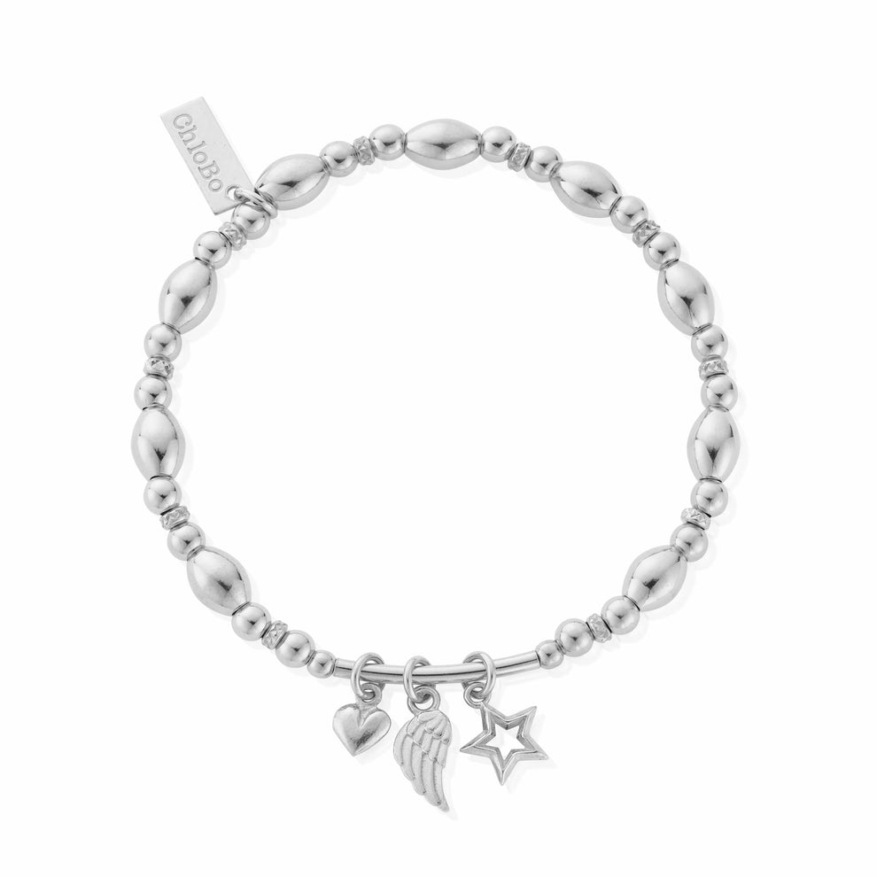 ChloBo Sterling Silver Hope and Wisdom Bracelet