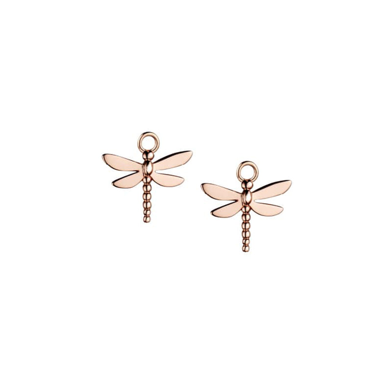 Steff Rose Gold Vermeil Dragonfly Earring Charms