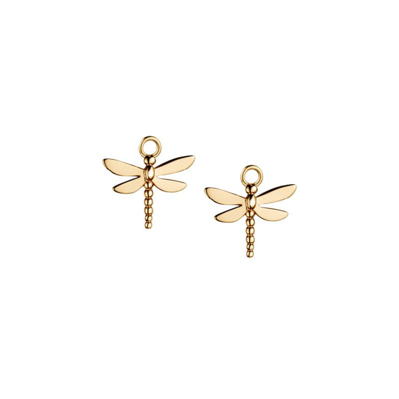 Steff Yellow Gold Vermeil Dragonfly Earring Charms