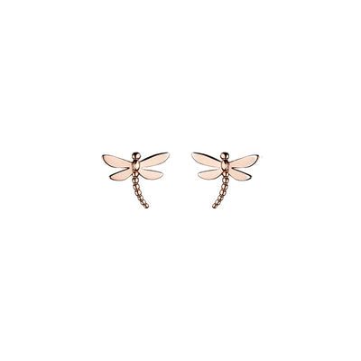 Steff Rose Gold Vermeil Dragonfly Earrings