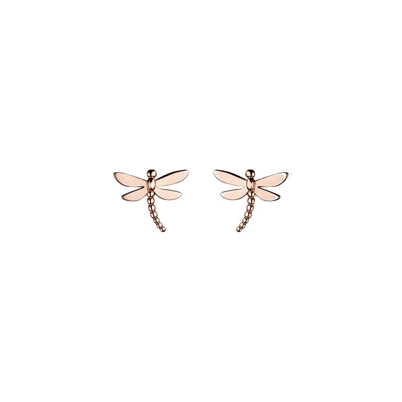 Steff Rose Gold Vermeil Dragonfly Earrings