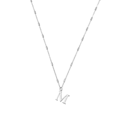 ChloBo Initial Pendant Necklace Sterling Silver