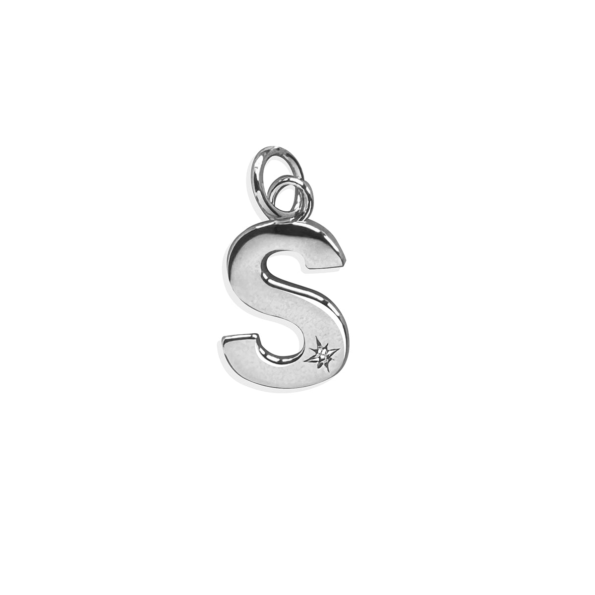 Steff Silver & Diamond Initial Charms