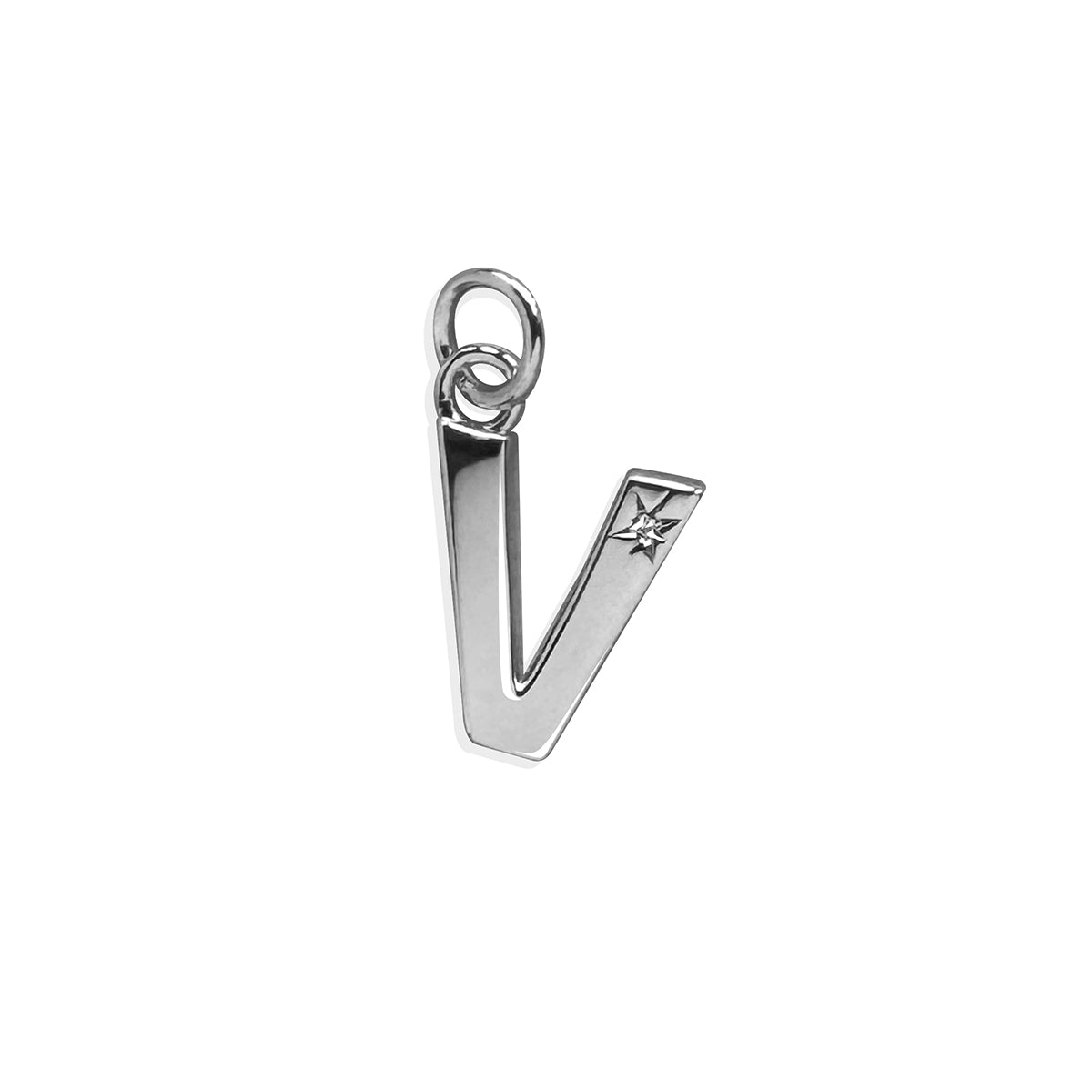 Steff Silver & Diamond Initial Charms