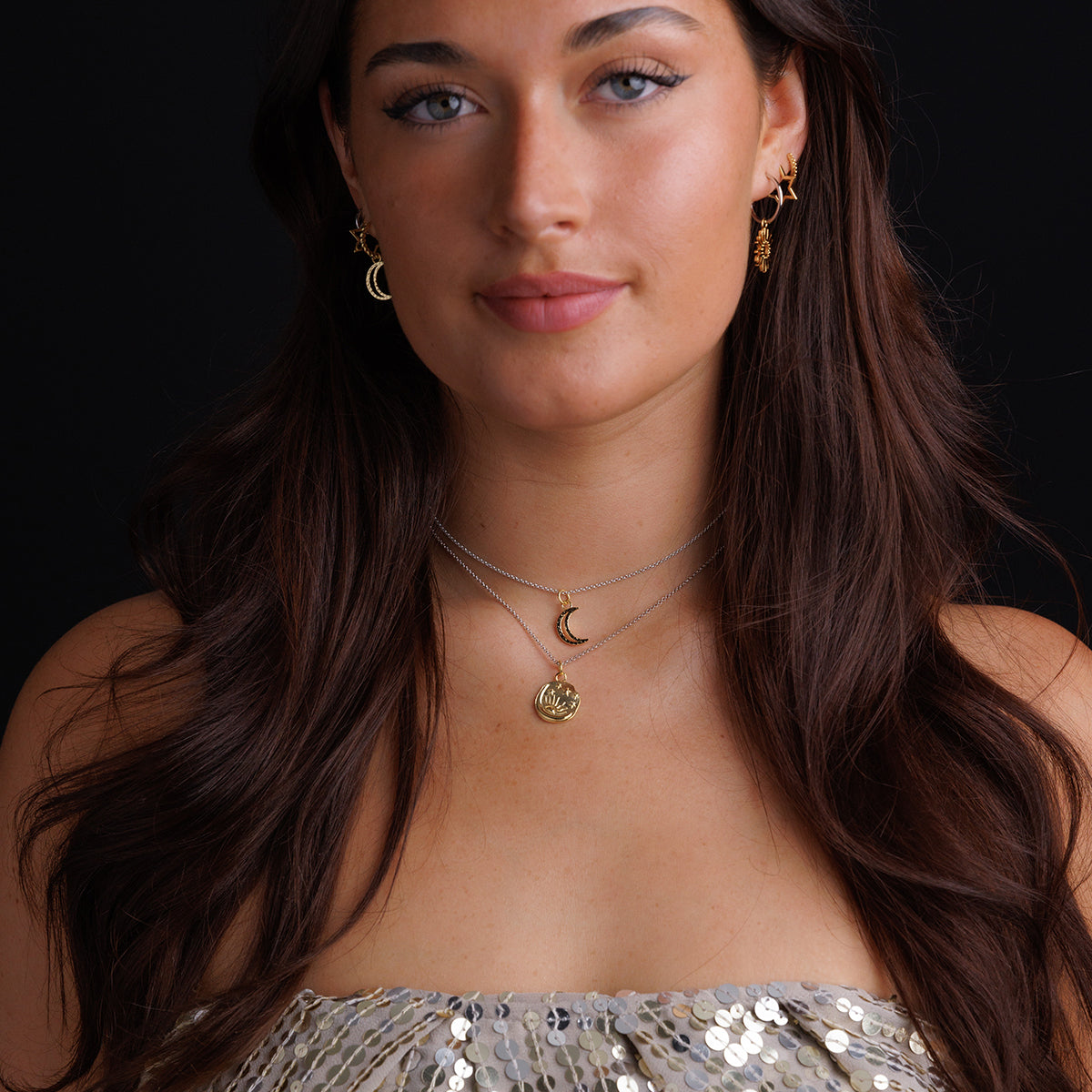 Steff Celestial Moon Pendants
