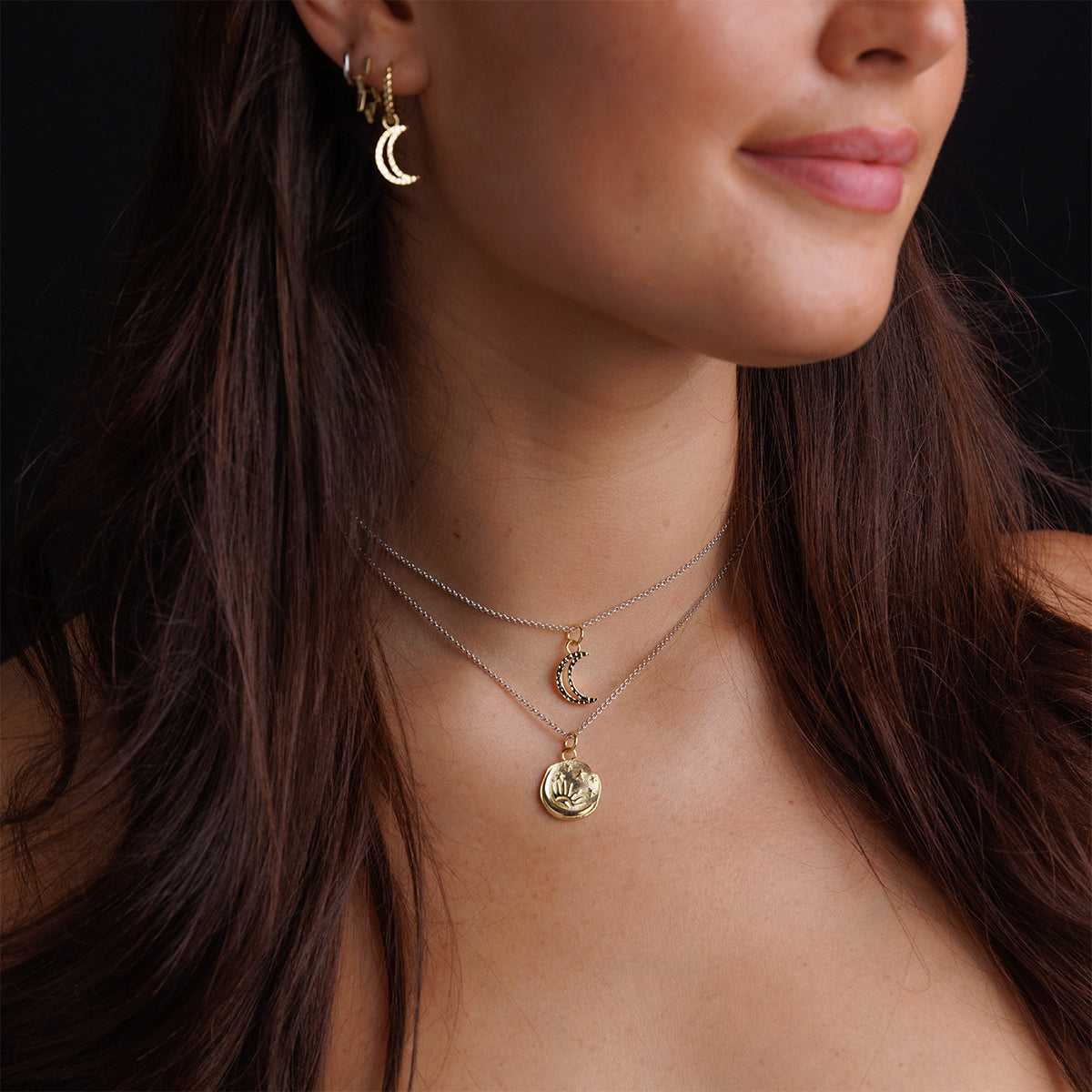 Steff Celestial Moon Pendants