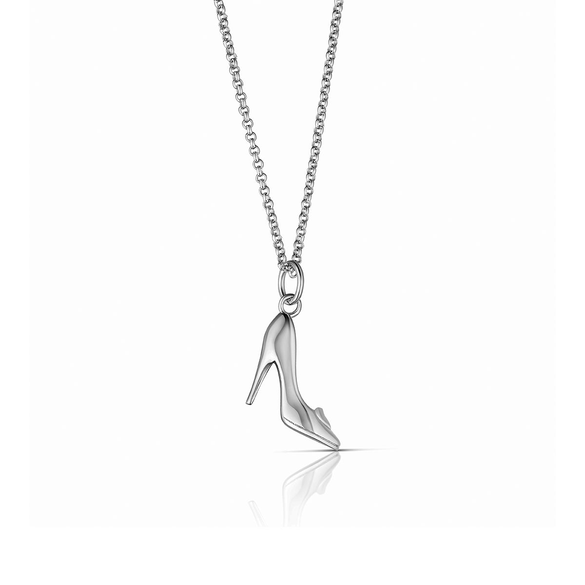 Steff Silver & Diamond Slipper Pendant