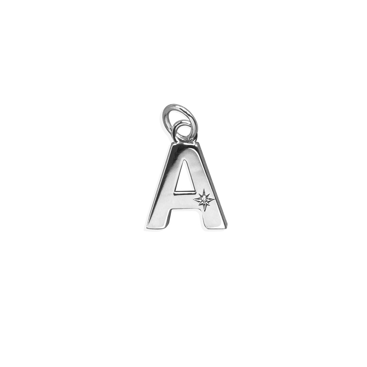 Steff Silver & Diamond Initial Charms