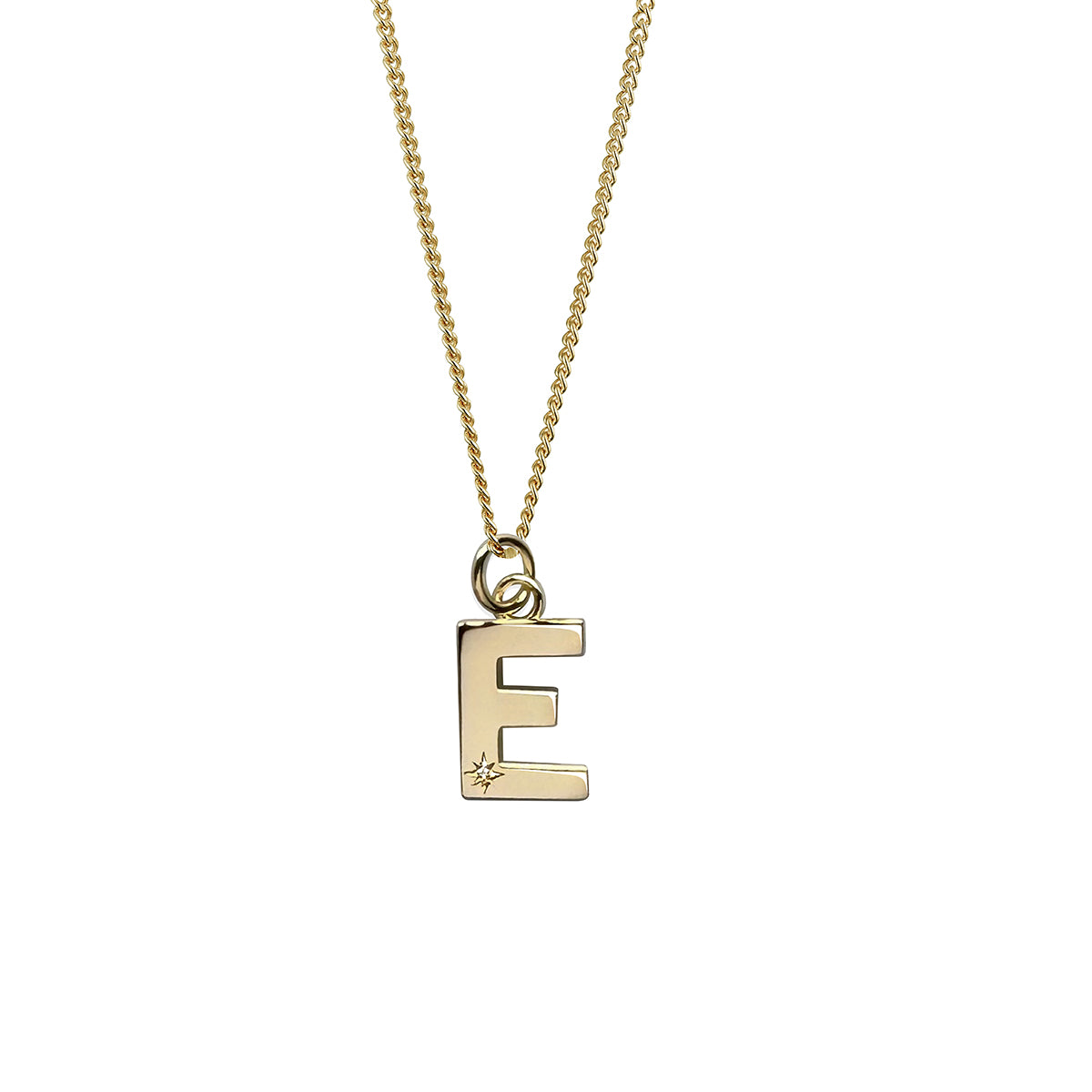 Steff Yellow Gold Vermeil & Diamond Initial Pendants