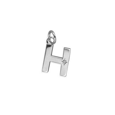 Steff Silver & Diamond Initial Charms