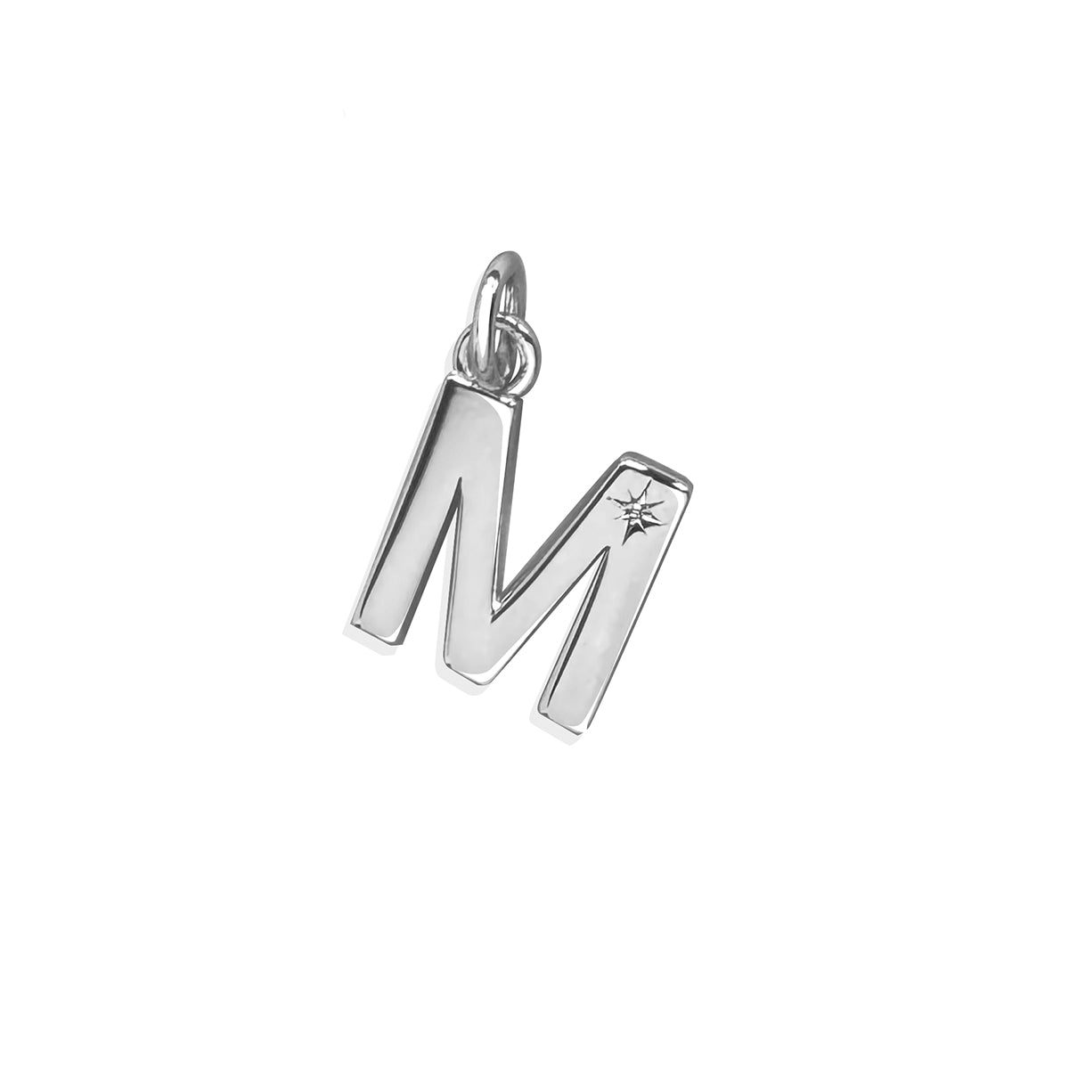 Steff Silver & Diamond Initial Charms