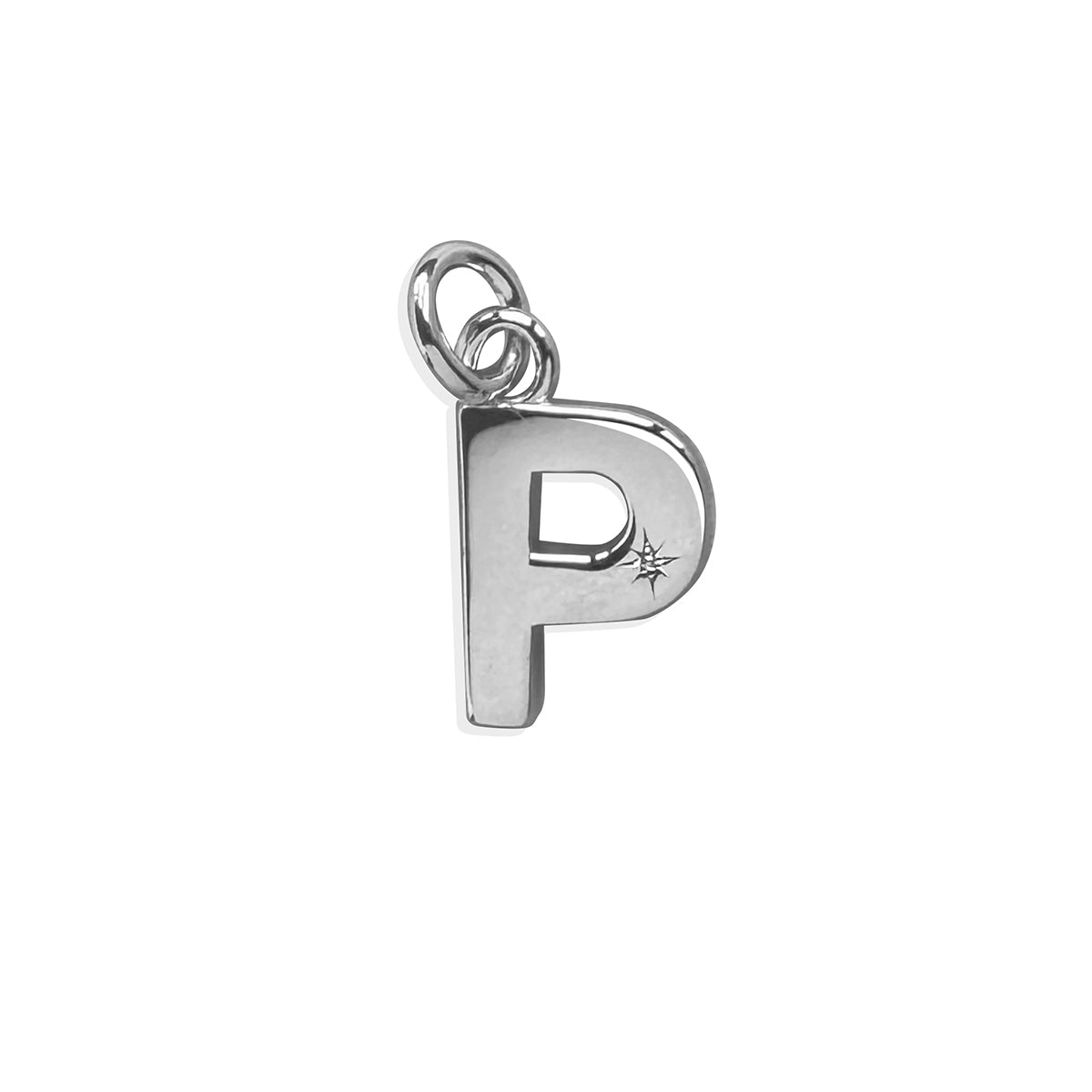 Steff Silver & Diamond Initial Charms