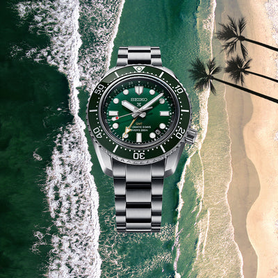 Seiko Prospex 'Marine Green' GMT Automatic Men's Watch SPB381J1 - Steffans Jewellers
