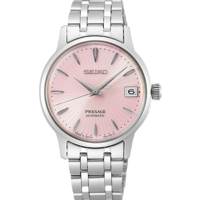 Seiko Presage Cocktail Time 33.8mm Pink Dial Automatic Ladies Watch