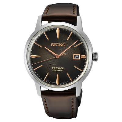 Seiko Presage 39.5mm Brown Dial Automatic Men's Watch