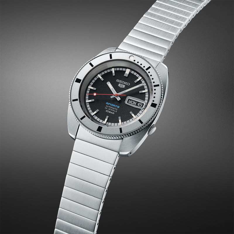 Seiko 5 Sports ‘Pepper Black’ 1968 Recreation Limited Edition Men&