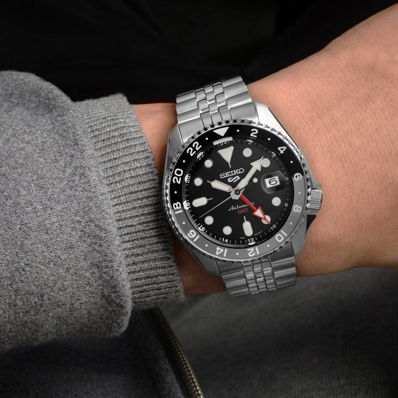 Seiko 5 Sports ‘Black Grape’ GMT SKX Re-Interpretation Men's Watch